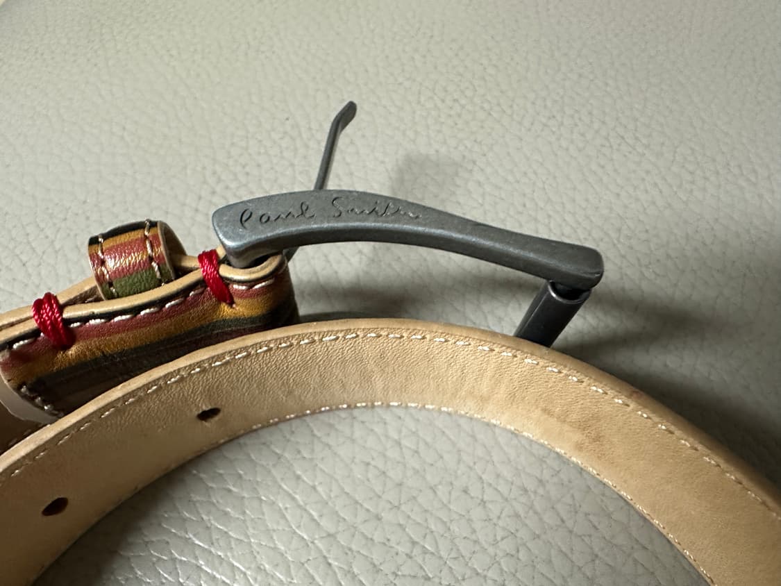 폴스미스 키즈 가죽 스트라이프 벨트(날씬 여성) 상품이미지7