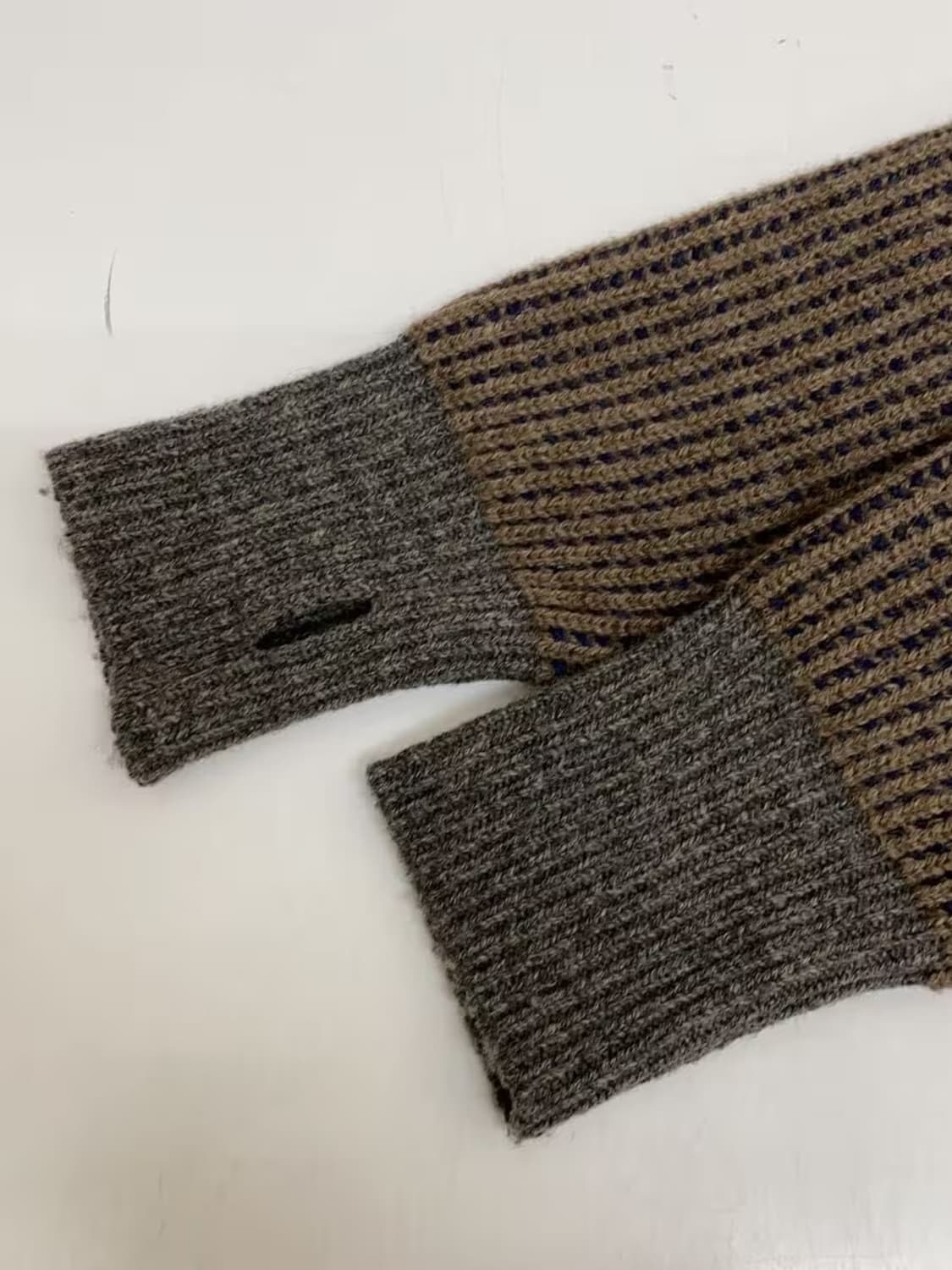 KAPITAL 5G 울 립 니트 집업 숏 가디건 상품이미지3