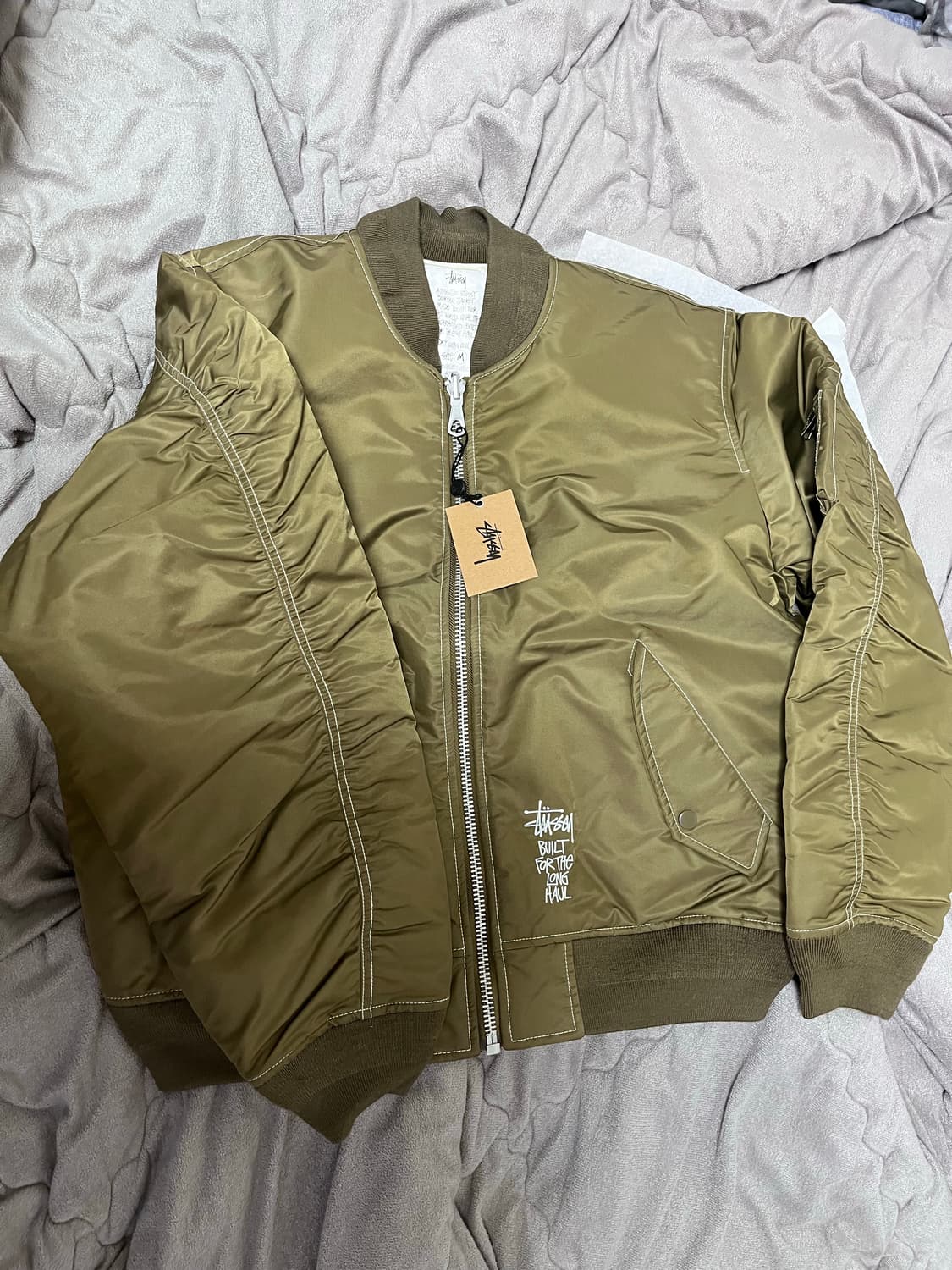 [M] 스투시 빌트 리버시블 봄버 브라운 새상품 상품이미지1