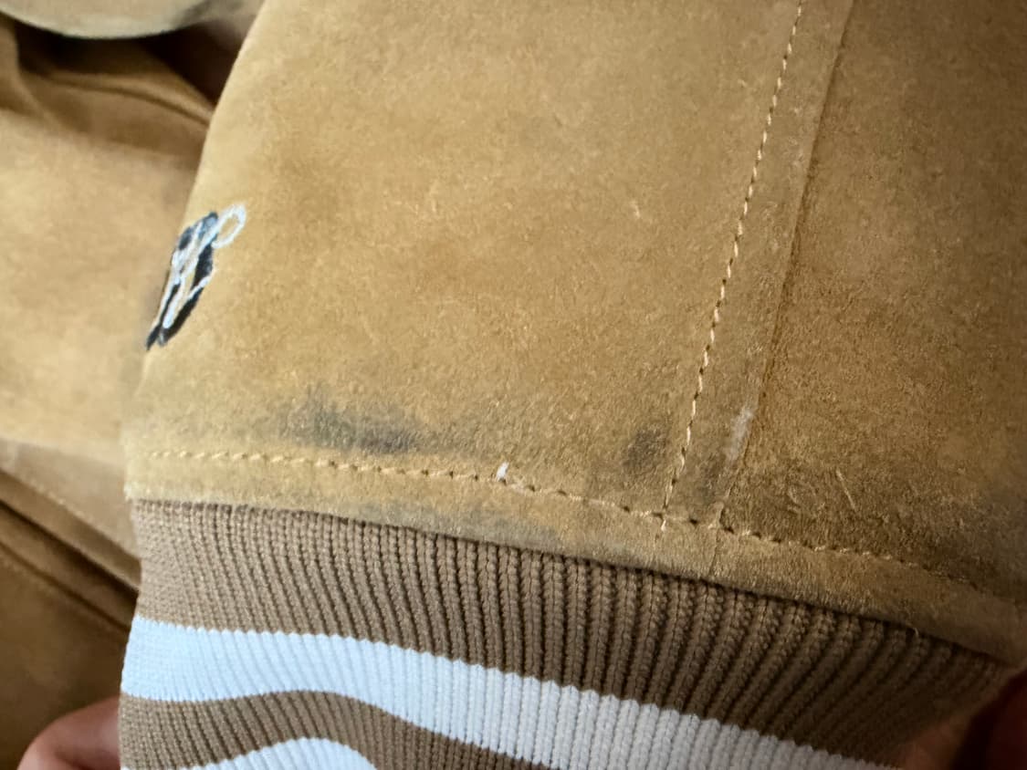 KITH 키스 x wilson 리얼 스웨이드 바시티 자켓 XXL 상품이미지9