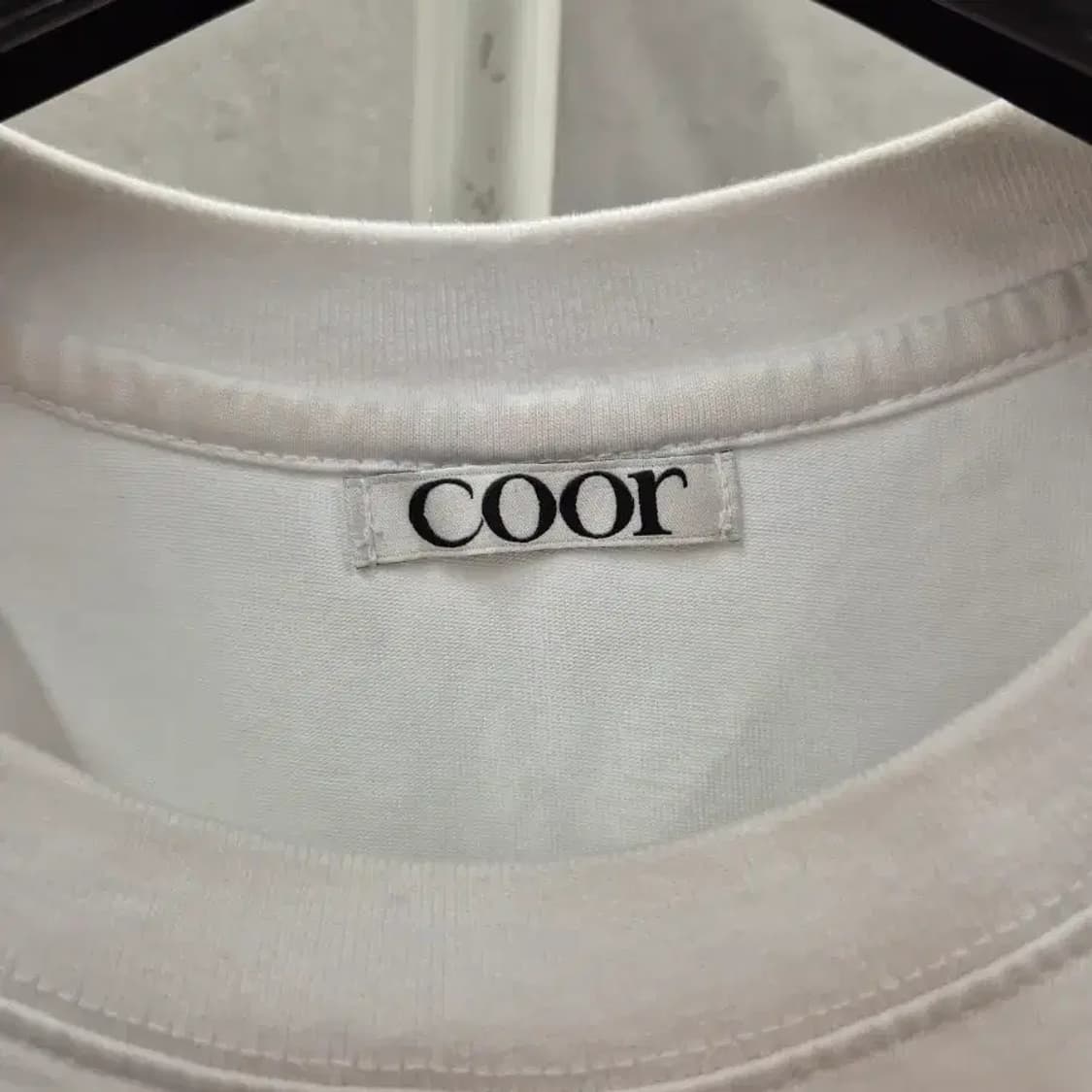 COOR 흰색 반팔티 라지 상품이미지7