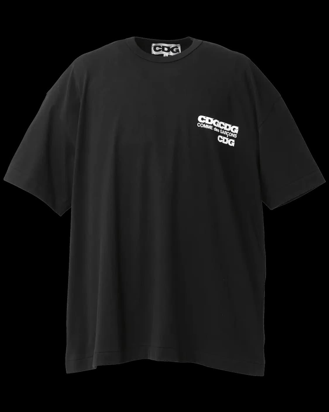 cdg 오버사이즈 반팔티 블랙 m 상품이미지1