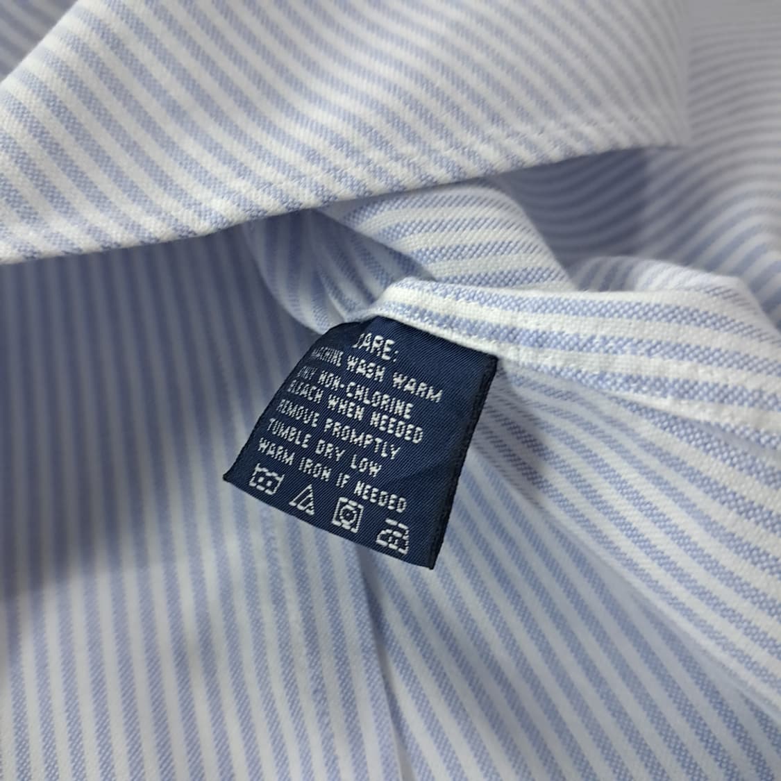 CK272 XL 폴로 슬림핏 클래식블루 스트라이프 셔츠 남방 상품이미지5