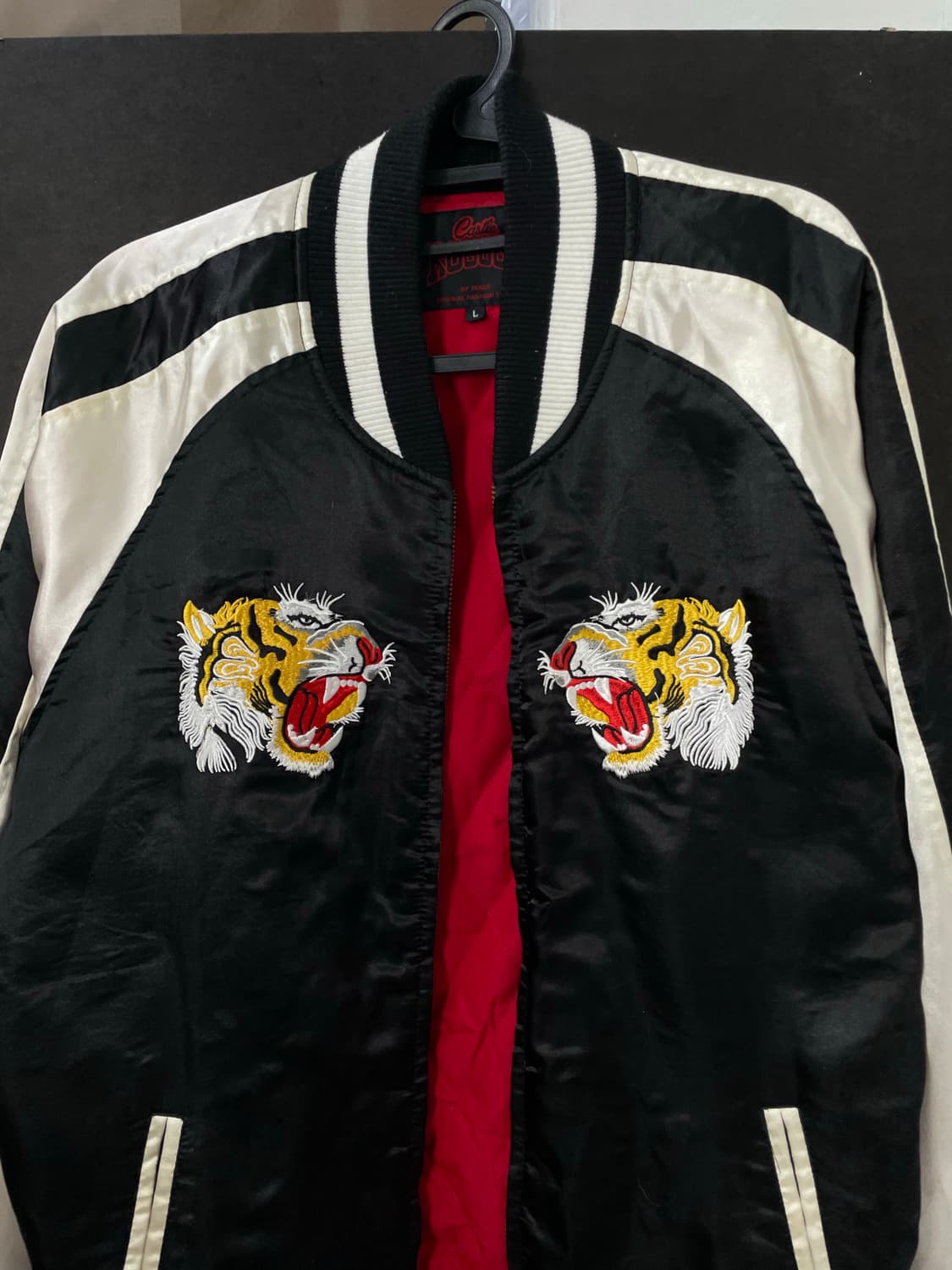 빈티지 Japan 호랑이 자수 스카잔 오버핏 스카쟌 L 상품이미지7