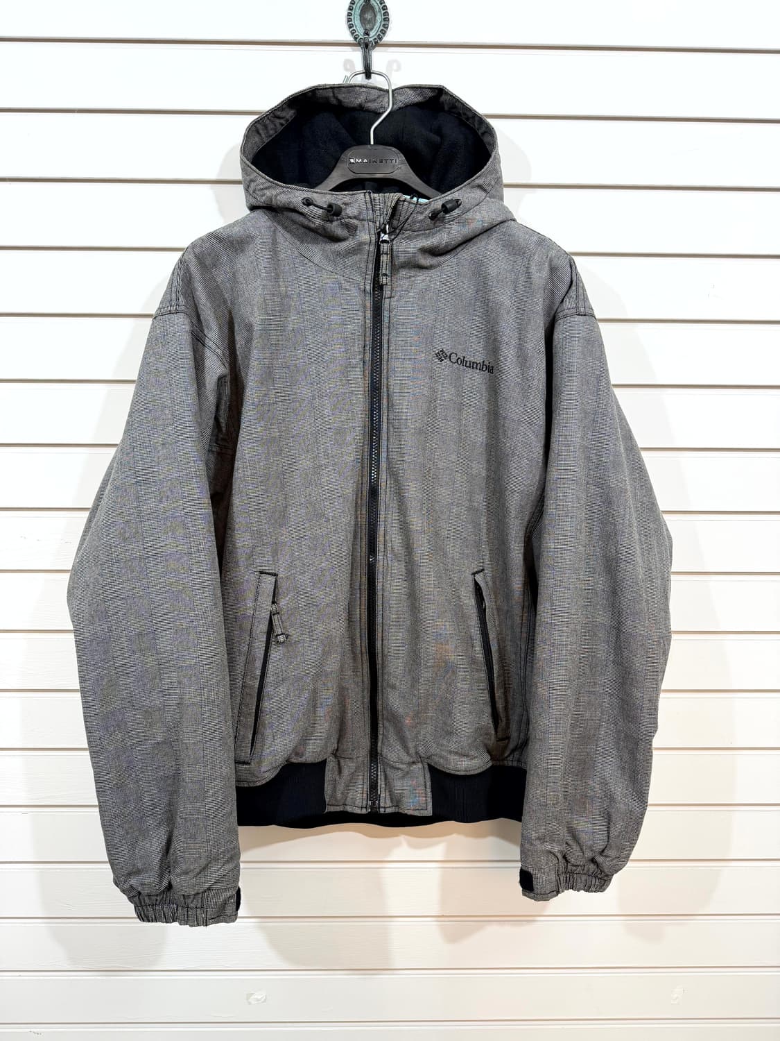 Columbia 체크 후드 점퍼 상품이미지1