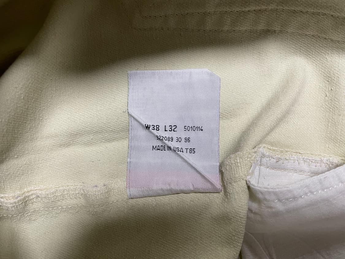 36) 90's 리바이스 501 몰스킨 데님팬츠(미국제)데드스탁(LVC) 상품이미지4