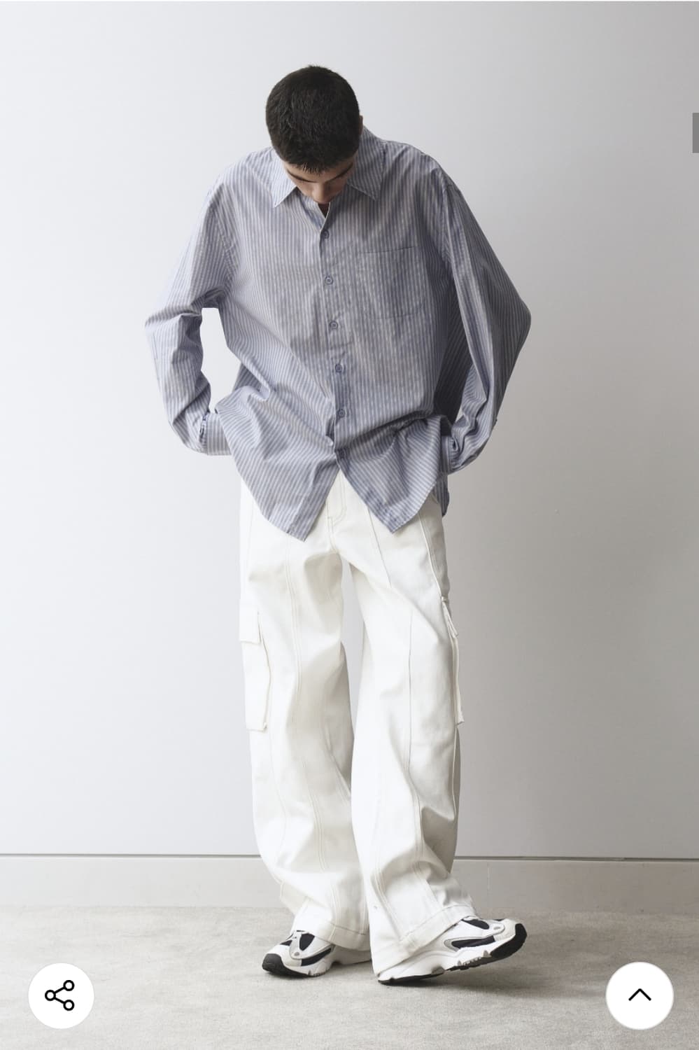 메종미네드 유틸리티 와이드 카고 팬츠 상품이미지5