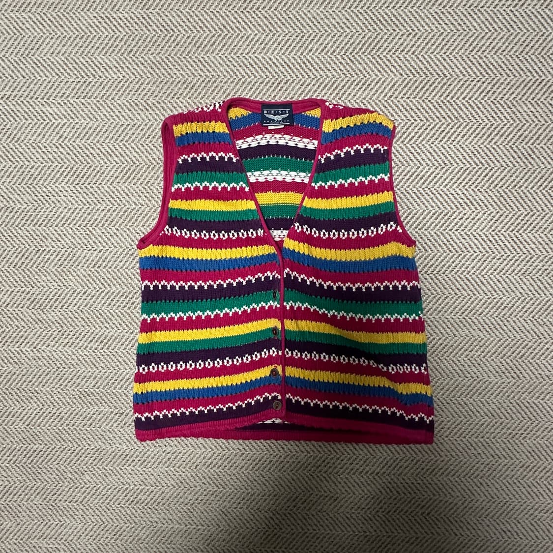 VINTAGE usa made knit vest 상품이미지1