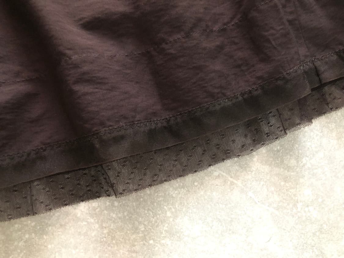브라운 도트 레이스 스커트 상품이미지1