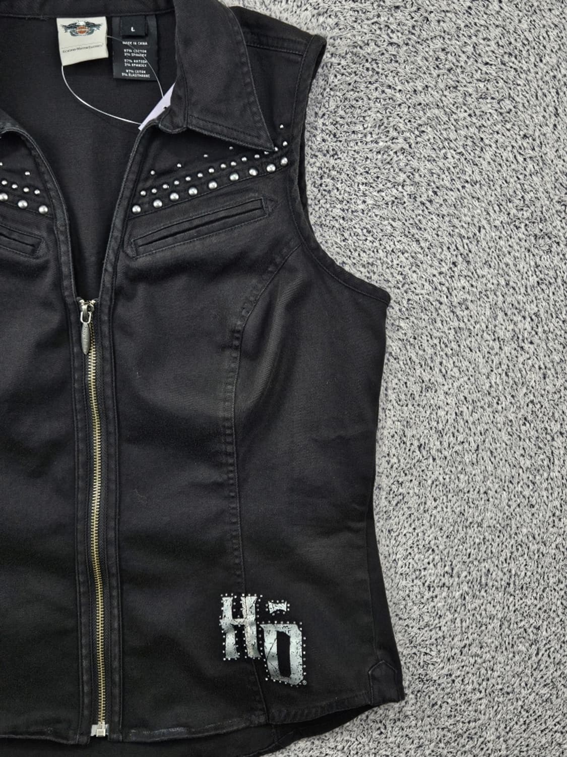 할리데이비슨 스터드 바이커 베스트 조끼 ( L ) / 11782 상품이미지6