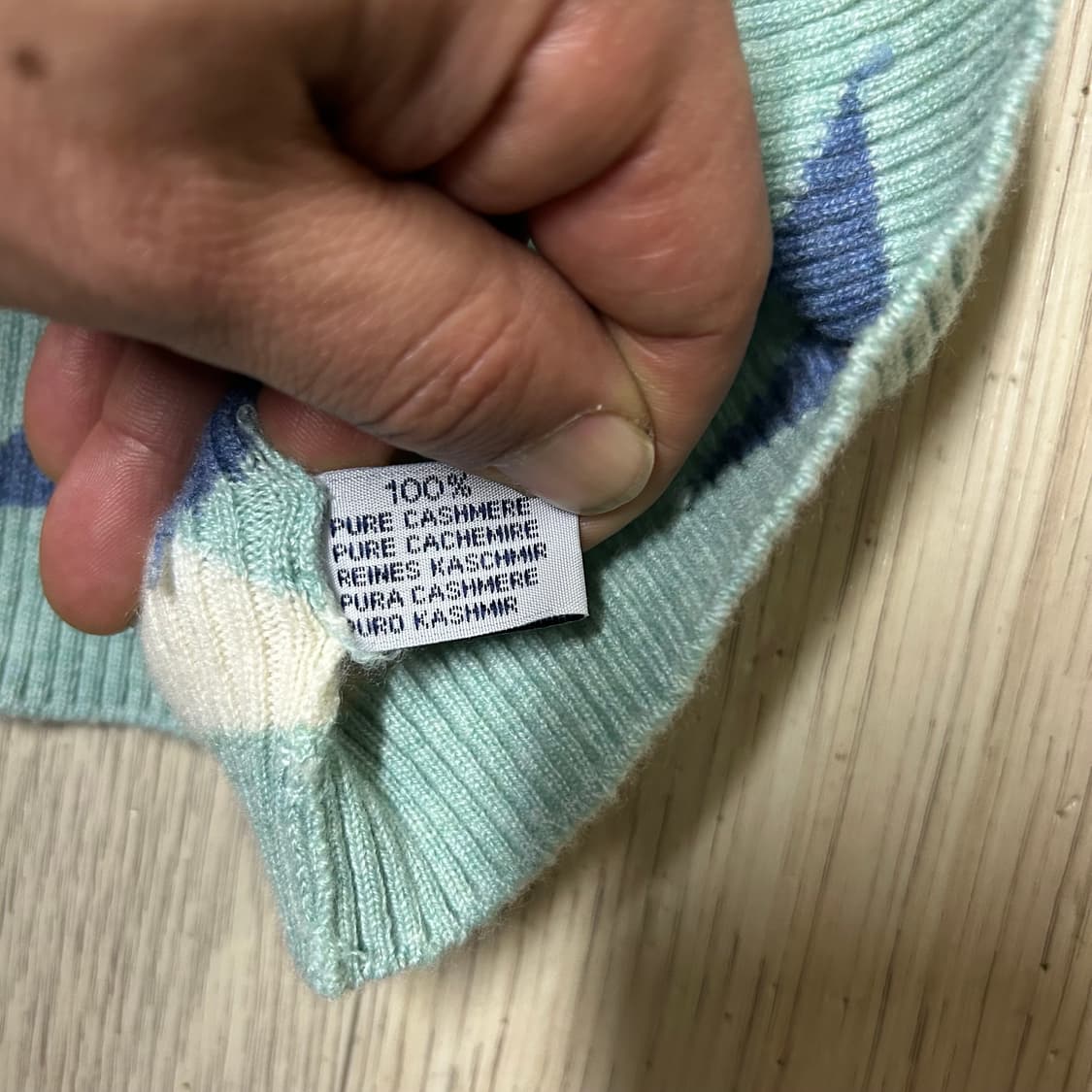 (명품)BARRIE 100프로 캐시미어 카라티 L 상품이미지5