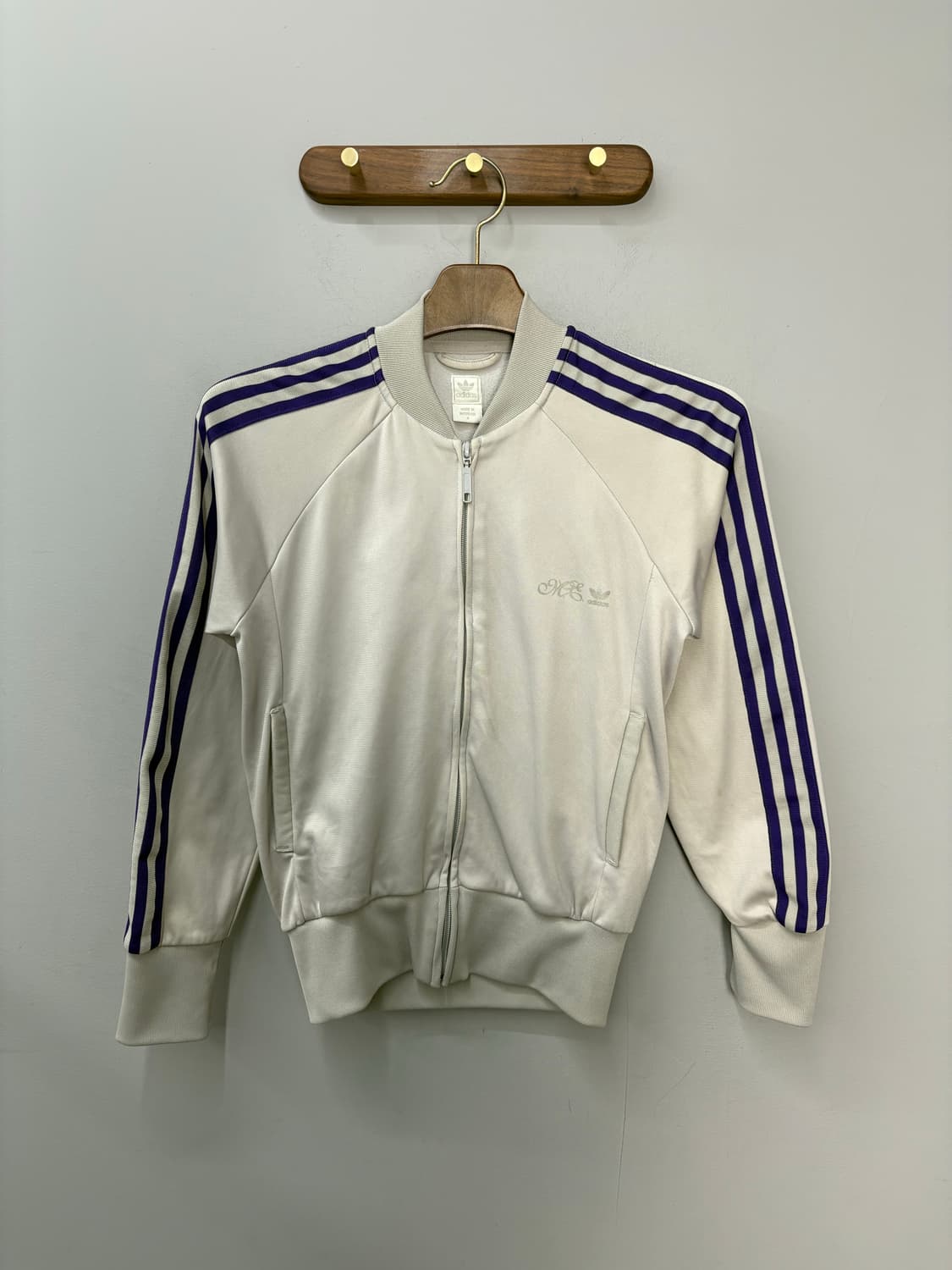 아디다스 그레이 퍼플 배색 져지 A3029 상품이미지2