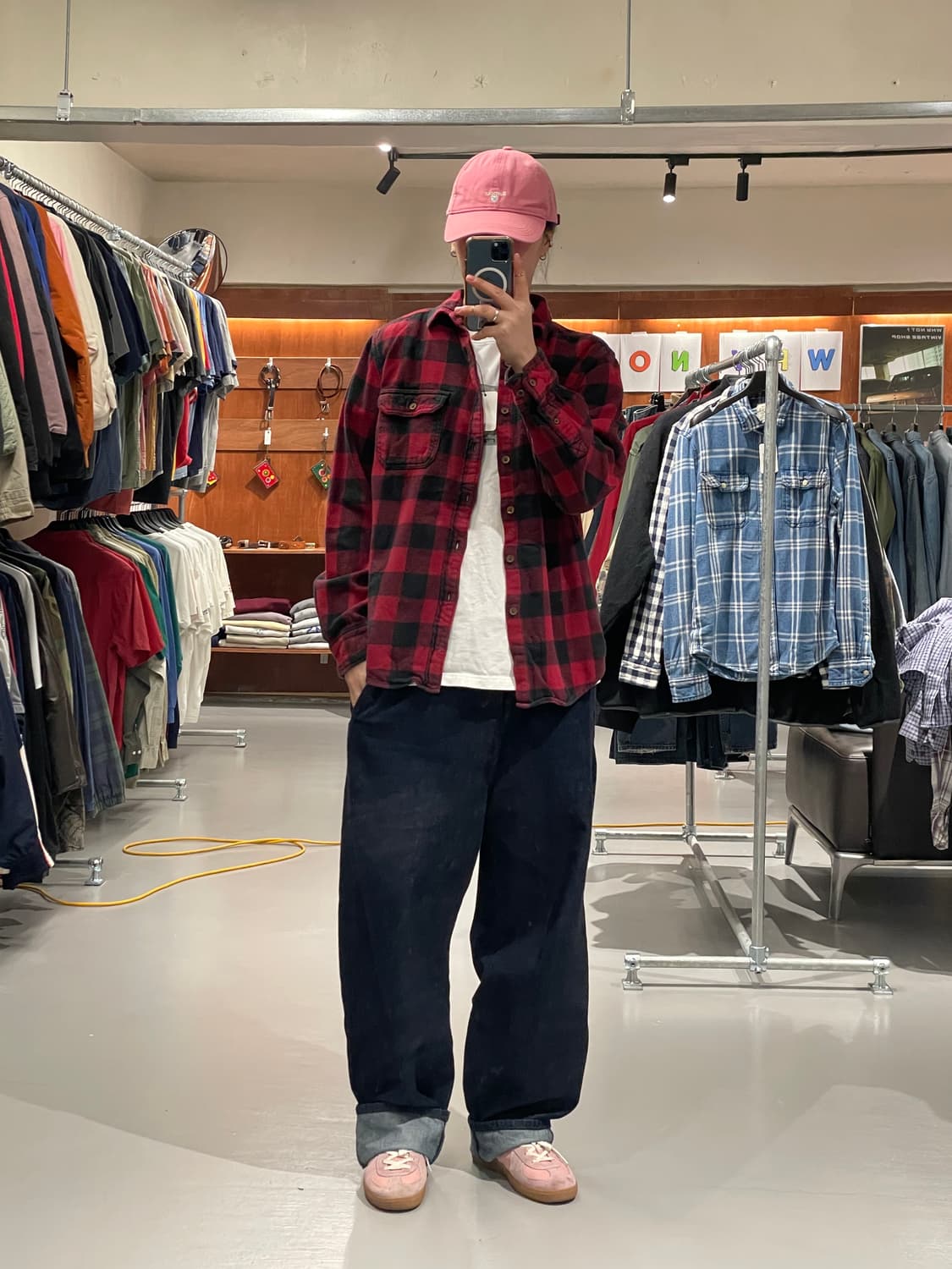 빈티지 체크 플란넬 셔츠   상품이미지2