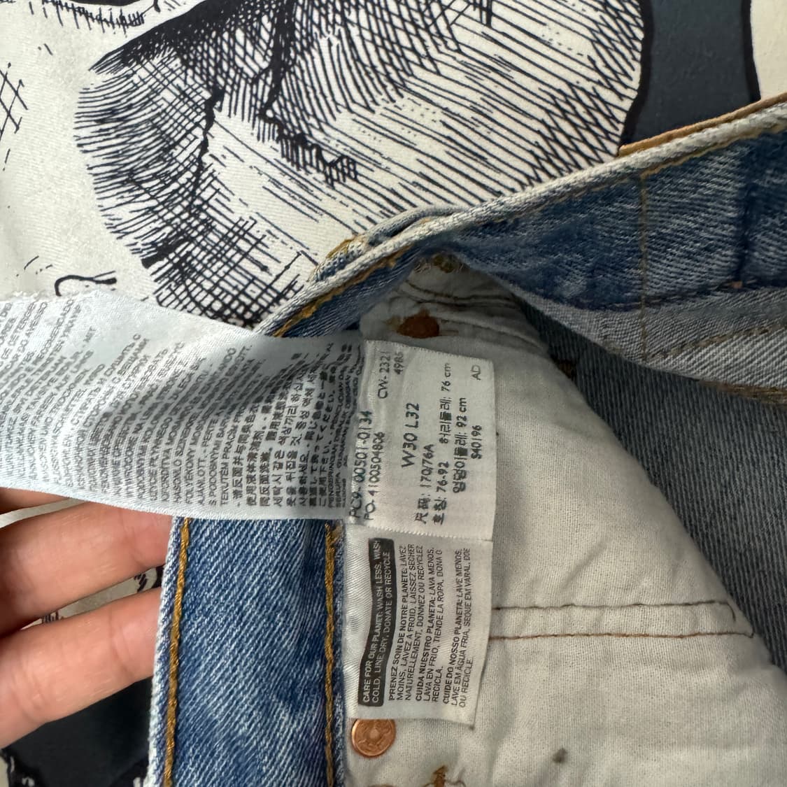 리바이스 501 새상품 30x32 상품이미지5