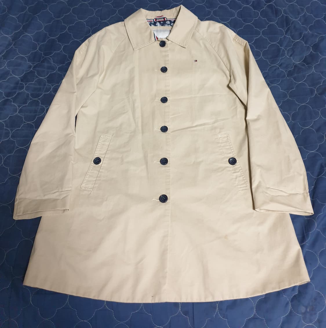 타미힐피거 우먼 트렌치 미디코트 베이지 (S) 상품이미지1