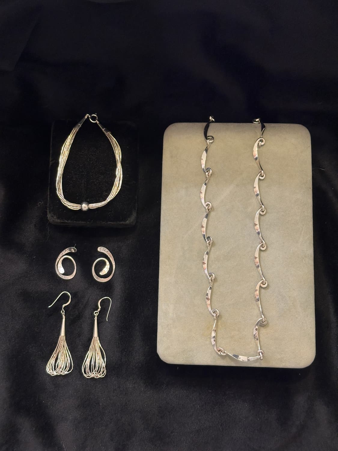 Liquid Multi-Strand Tassel Drop 925Silve 상품이미지4