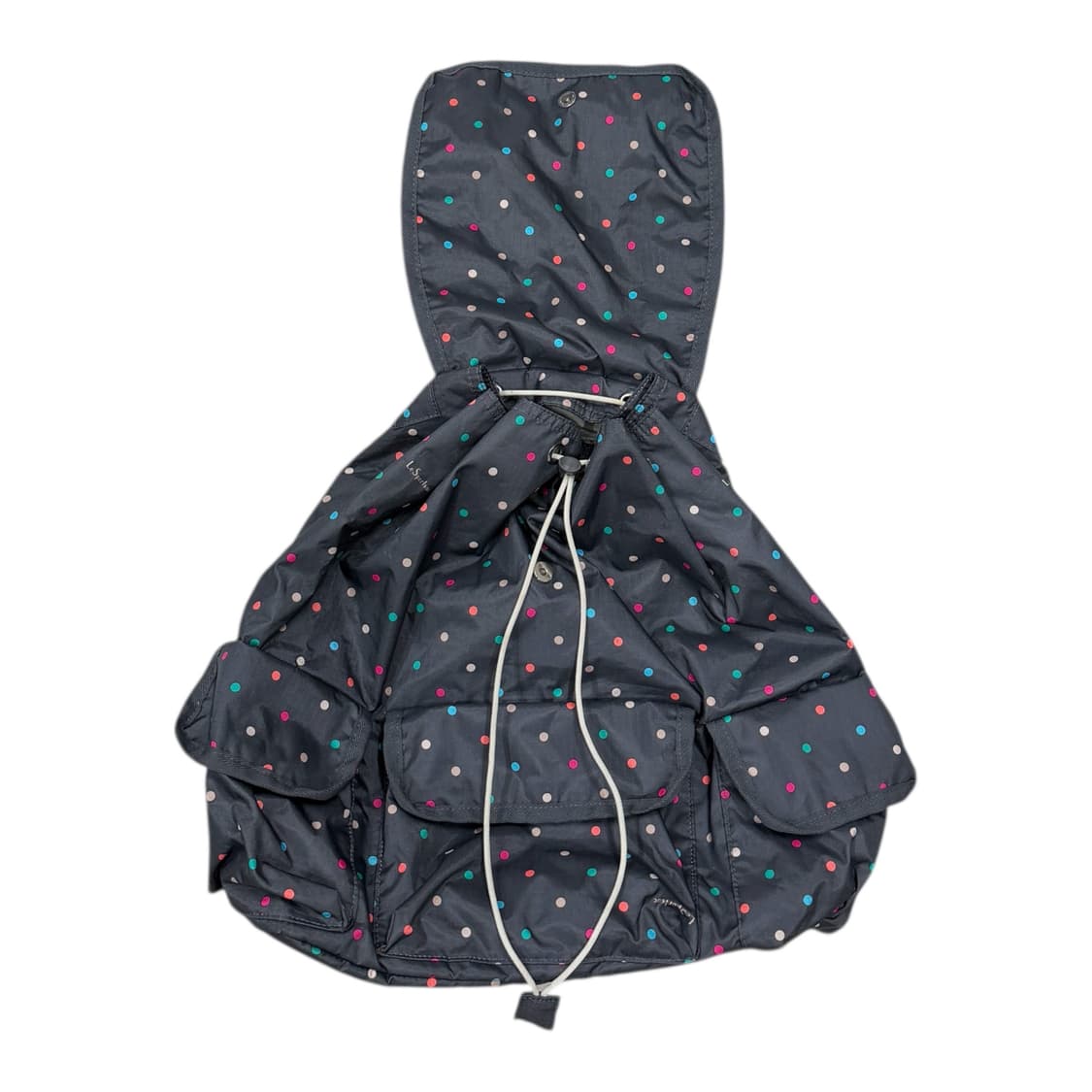 레스포삭 도트 땡땡이 포켓 백팩 가방 그레이 상품이미지4