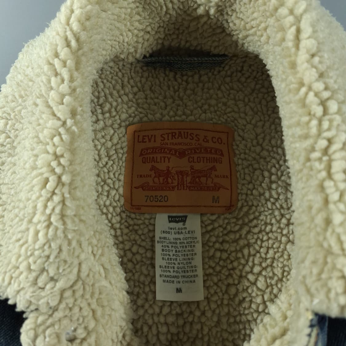 리바이스 연청 타입3 TYPE3 셰르파 쉐르파 이너플리스 데님자켓 청자켓 상품이미지6