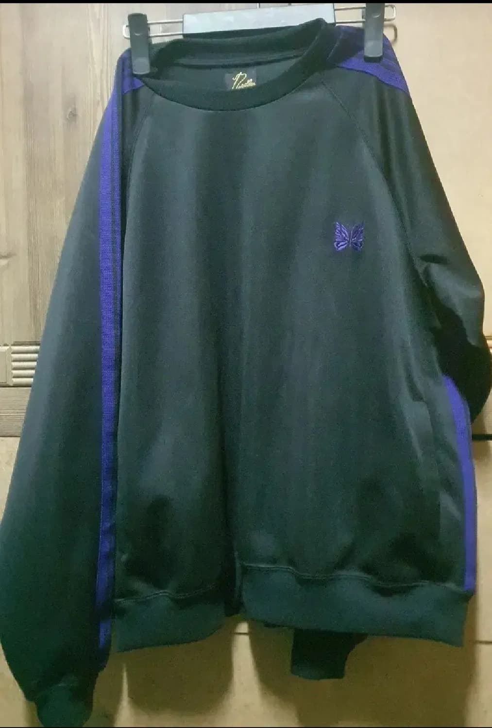 니들스 x 빔즈 크루넥 검보 m사이즈 트랙 맨투맨 니들즈 블랙 black 상품이미지2