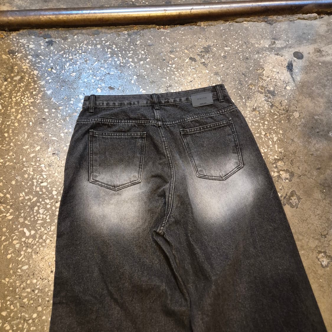 32인치 흑청 와이드데님팬츠  상품이미지7
