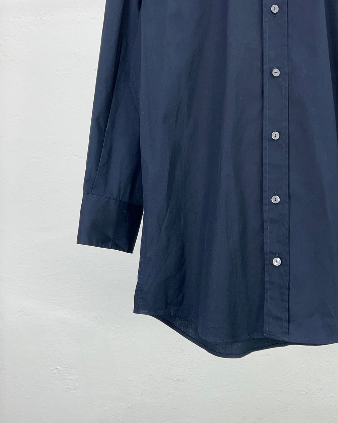 돌체앤가바나 블랙 차이나 스탠 카라 린넨 코튼 블렌디드 셔츠 상품이미지4