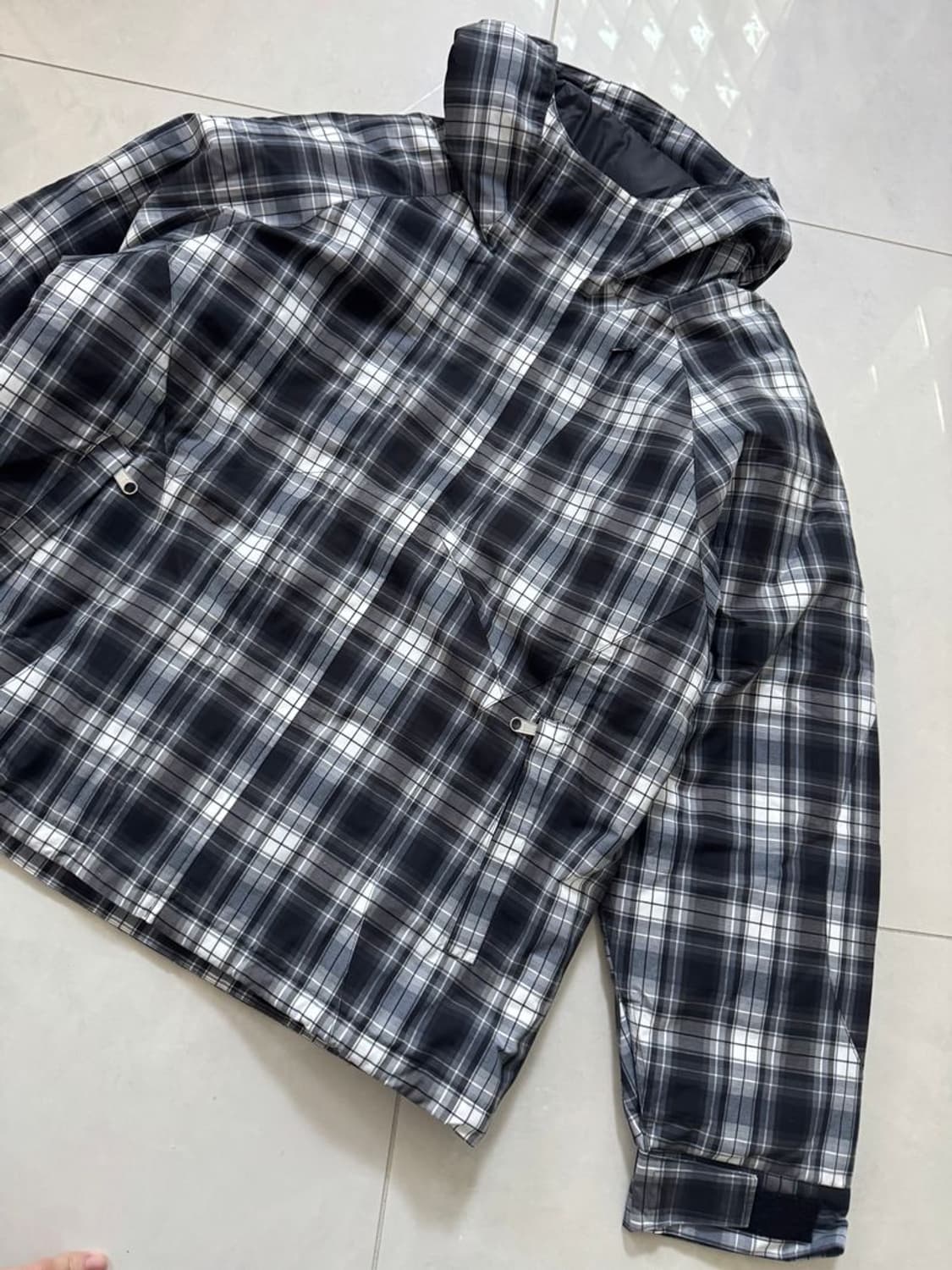 HOODED CHECK JACKET 후드 체크 재킷 상품이미지6