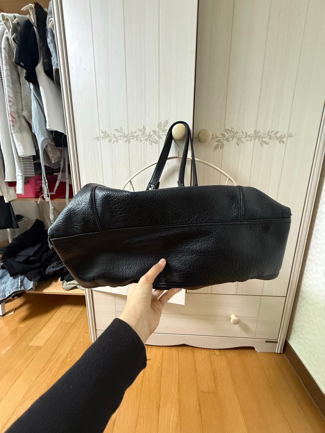애즈온 보니타 빅백 블랙 상품이미지4