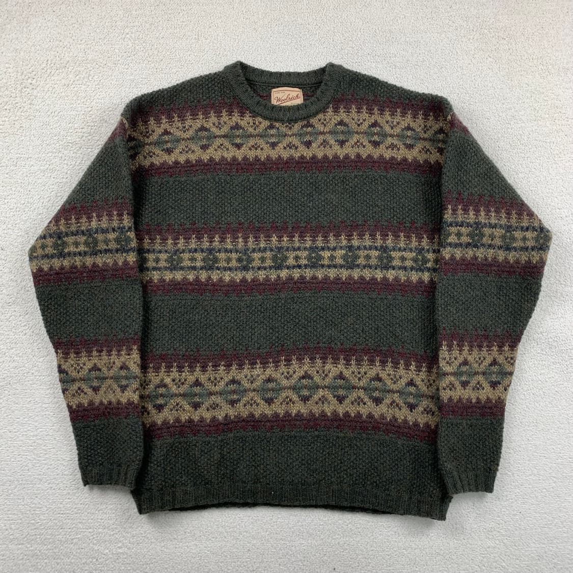 90s 울리치 USA메이드 빈티지 패턴 울 니트  상품이미지1