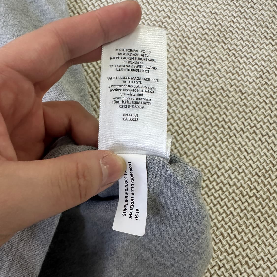 M 폴로랄프로렌 폴로 베어 카라 티셔츠 0410D 상품이미지3