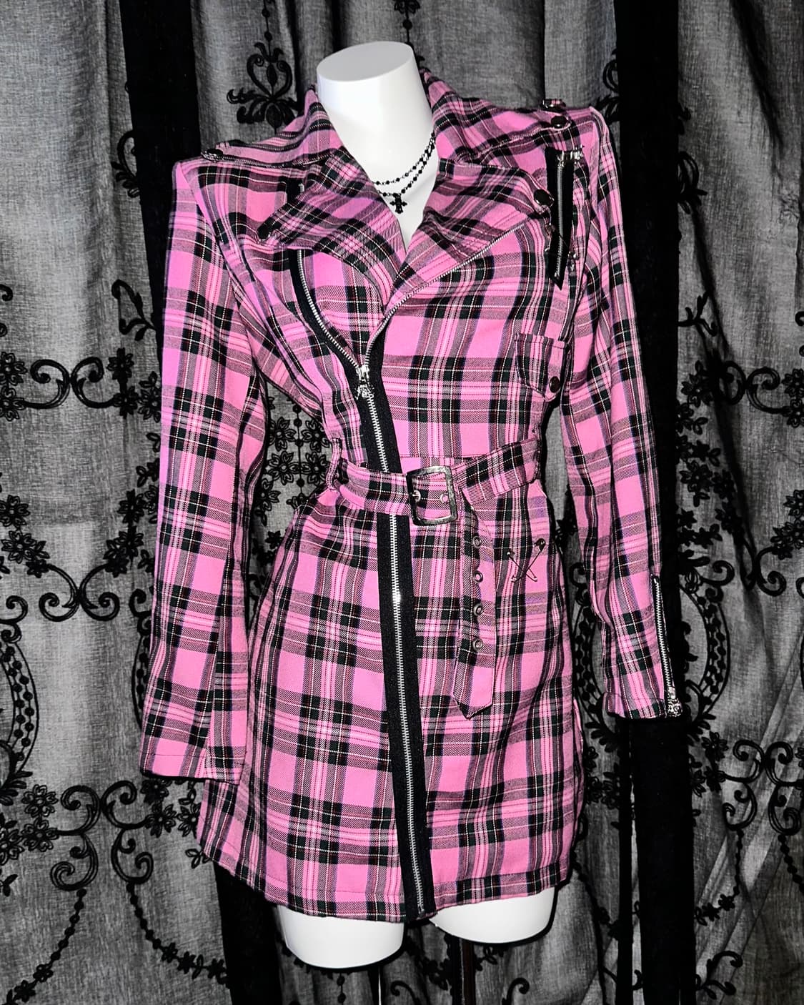 Mad Punk Pink Check Jacket 상품이미지1