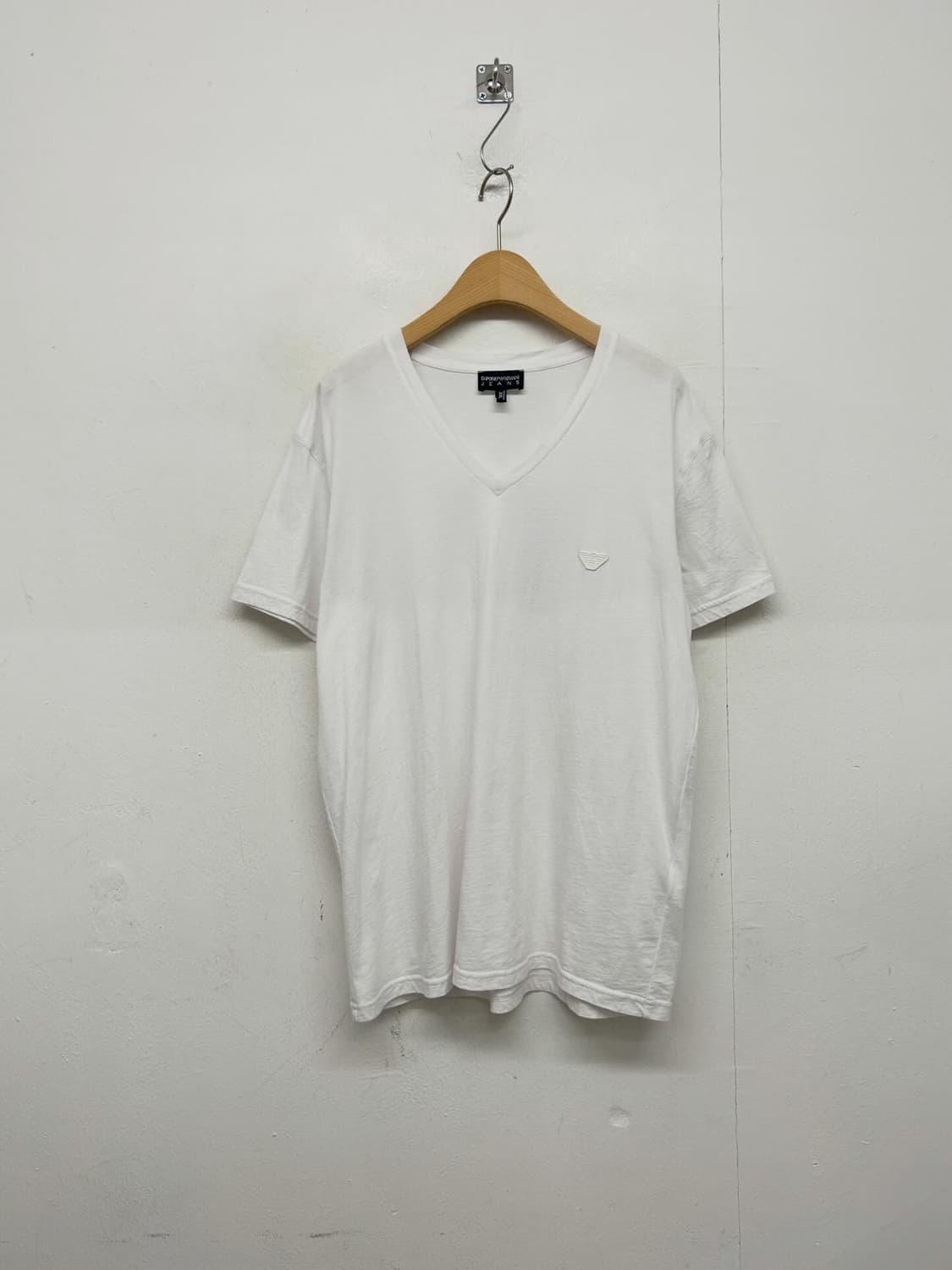 Y2K스타일 엠포리오 아르마니 V넥 반팔 티셔츠 상품이미지1