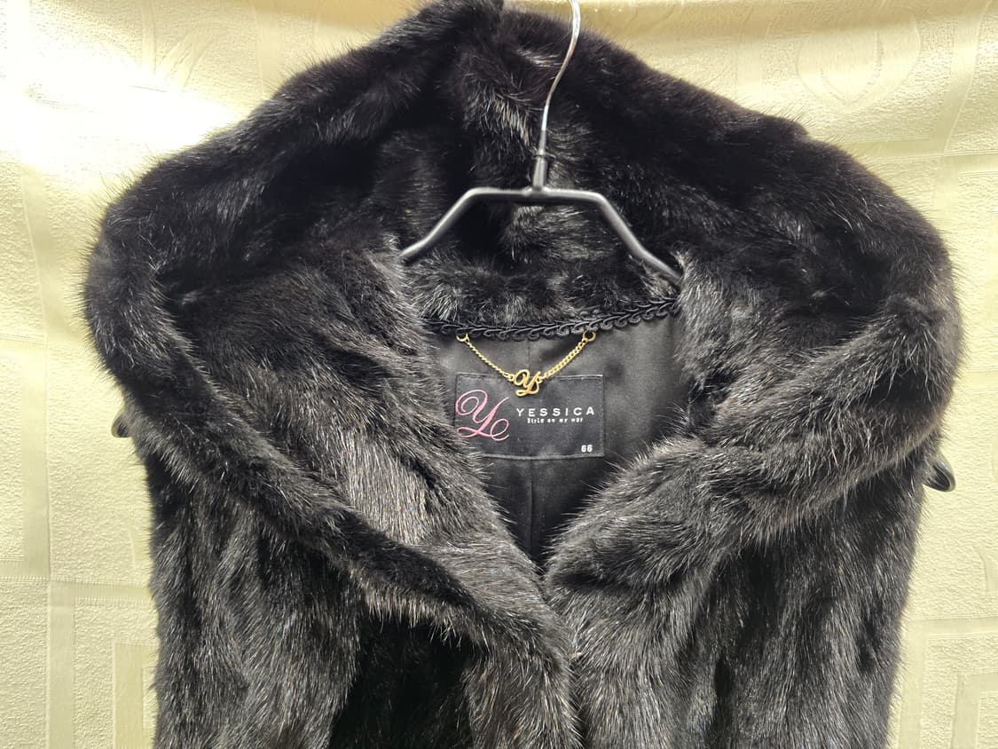 예시카 Yessica 밍크 후드 조끼 롱베스트 66 상품이미지2