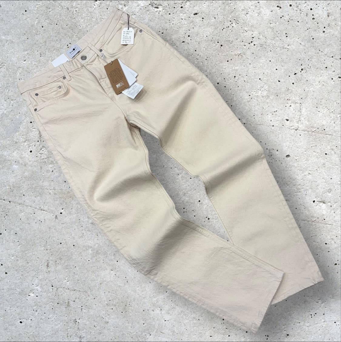 [33x32] NN07 아이보리 데님 팬츠 새상품 D15 상품이미지1
