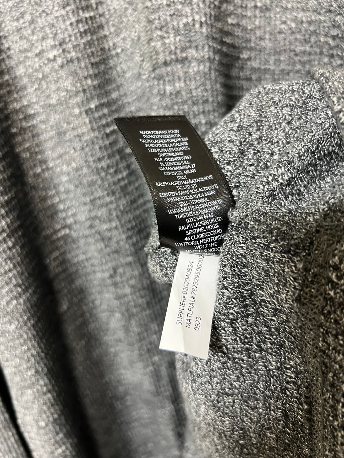 RRL 가먼트 다이 와플 니트 헨리 셔츠 L 상품이미지5