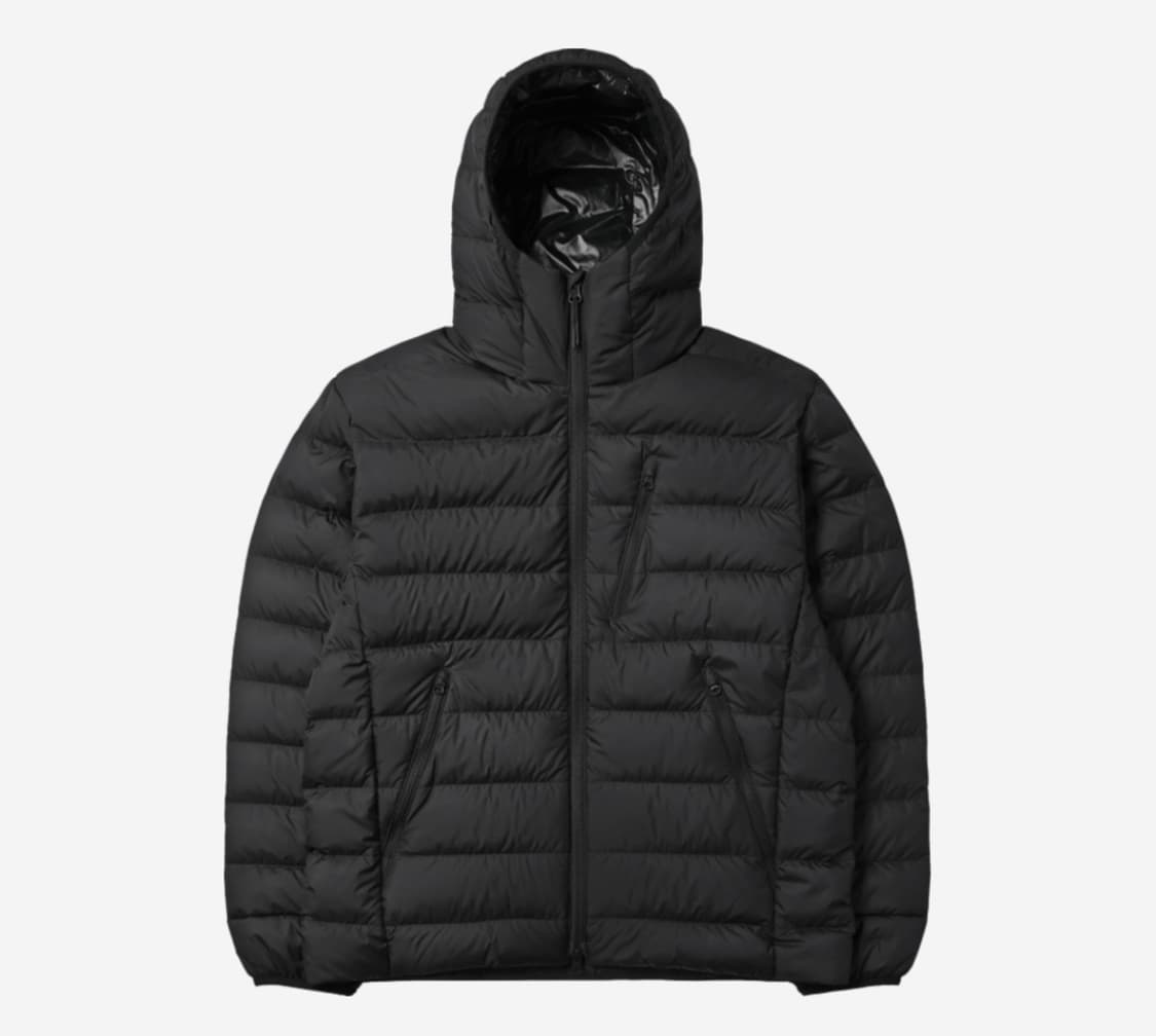 XL 2XL 무탠다드 시티 레저 후드 라이트 다운 패딩 블랙 판매 상품이미지1