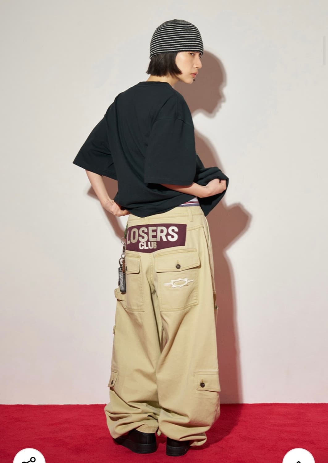 루저스 클럽 카고바지 베이지 M 상품이미지2