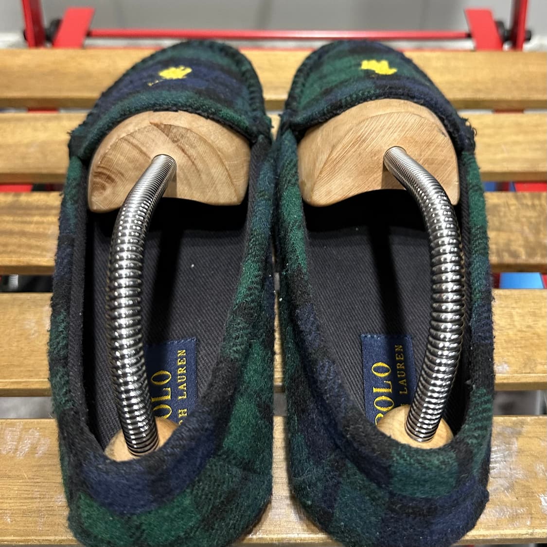 240) 폴로 랄프로렌 로퍼 여성 여자 로퍼 체크 포니 상품이미지6