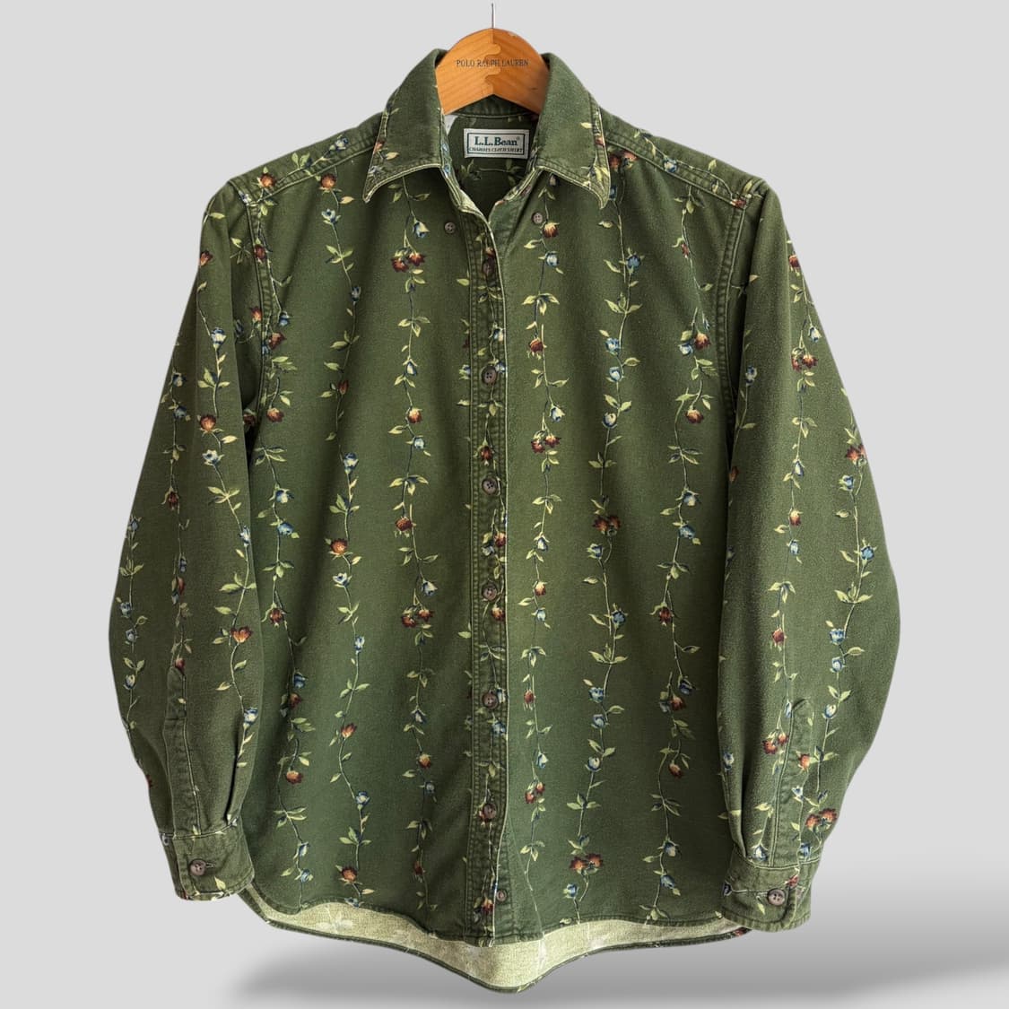 (여성XS)빈티지 L.L.bean 엘엘빈 플라워 패턴 셔츠 상품이미지1