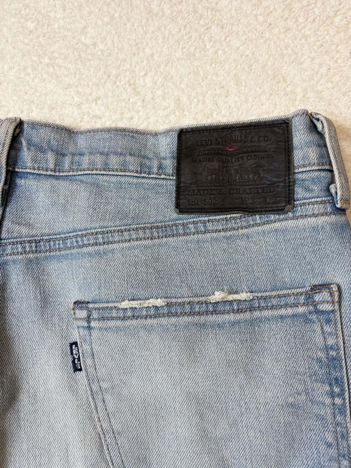 리바이스 502 LMC 재팬 테이퍼드핏 데님 팬츠 pn6154 상품이미지6