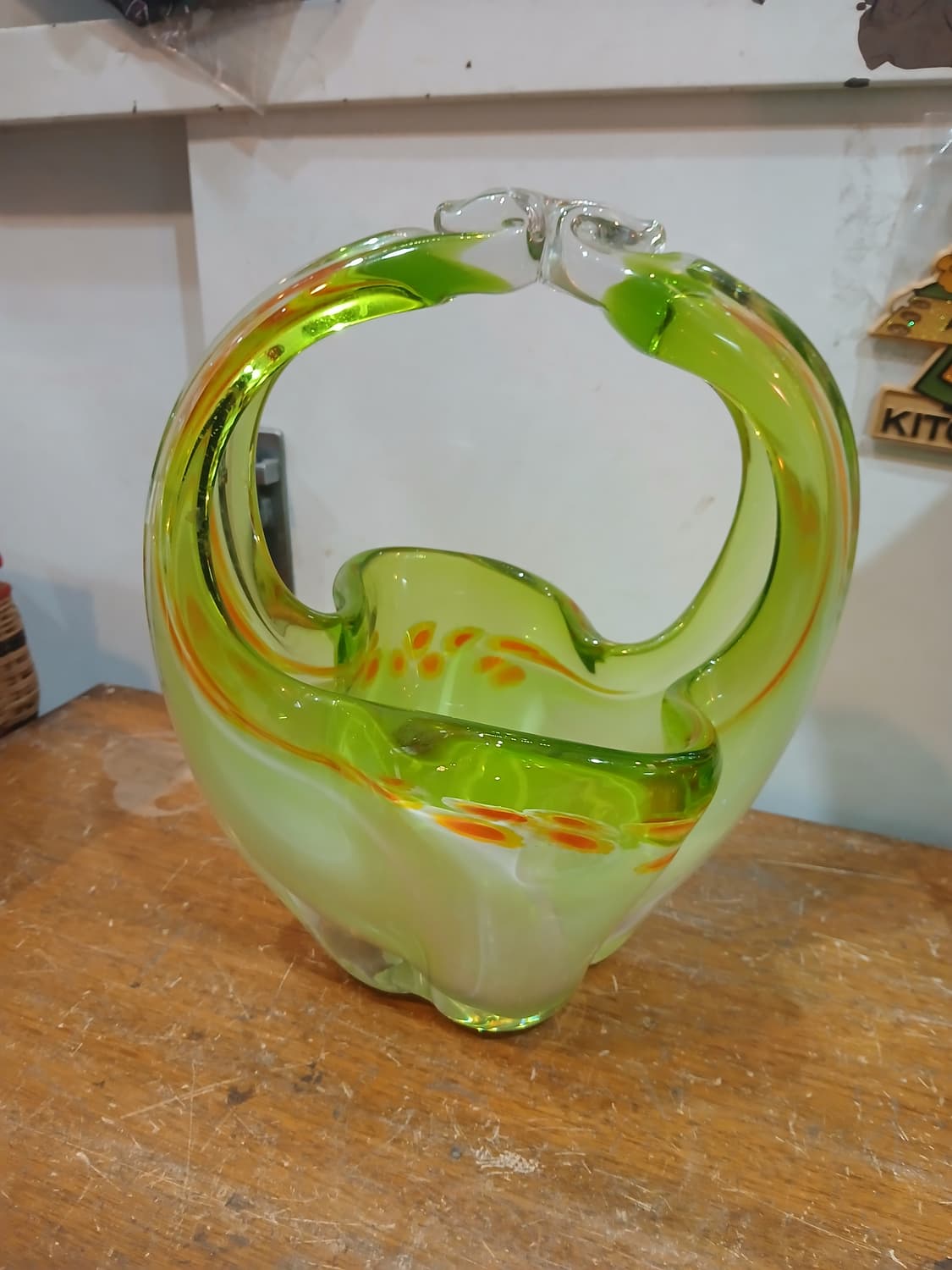 70년대 빈티지 마루티 글라스 화병 상품이미지1