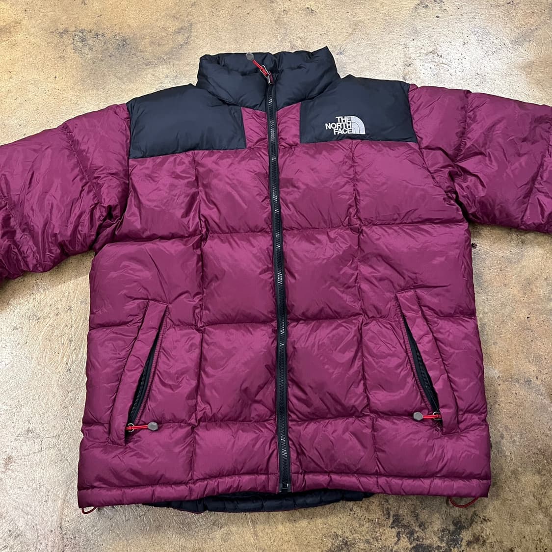 [정품/95] 노스페이스 눕시 패딩 버건디 b19 상품이미지3