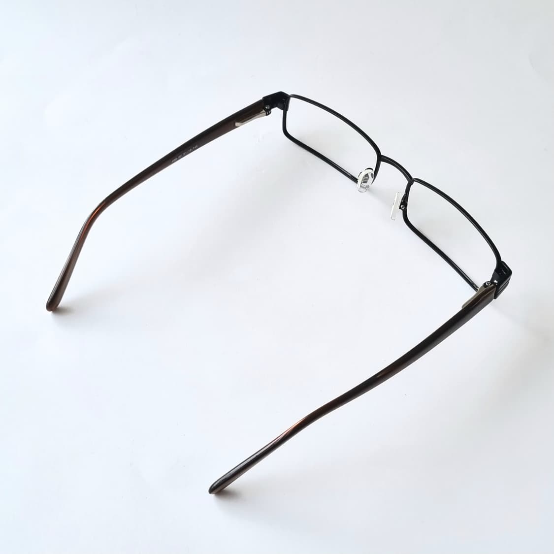 데드스탁 긱시크 지적인 무드, 슬림 직각 메탈 안경테 656 상품이미지4