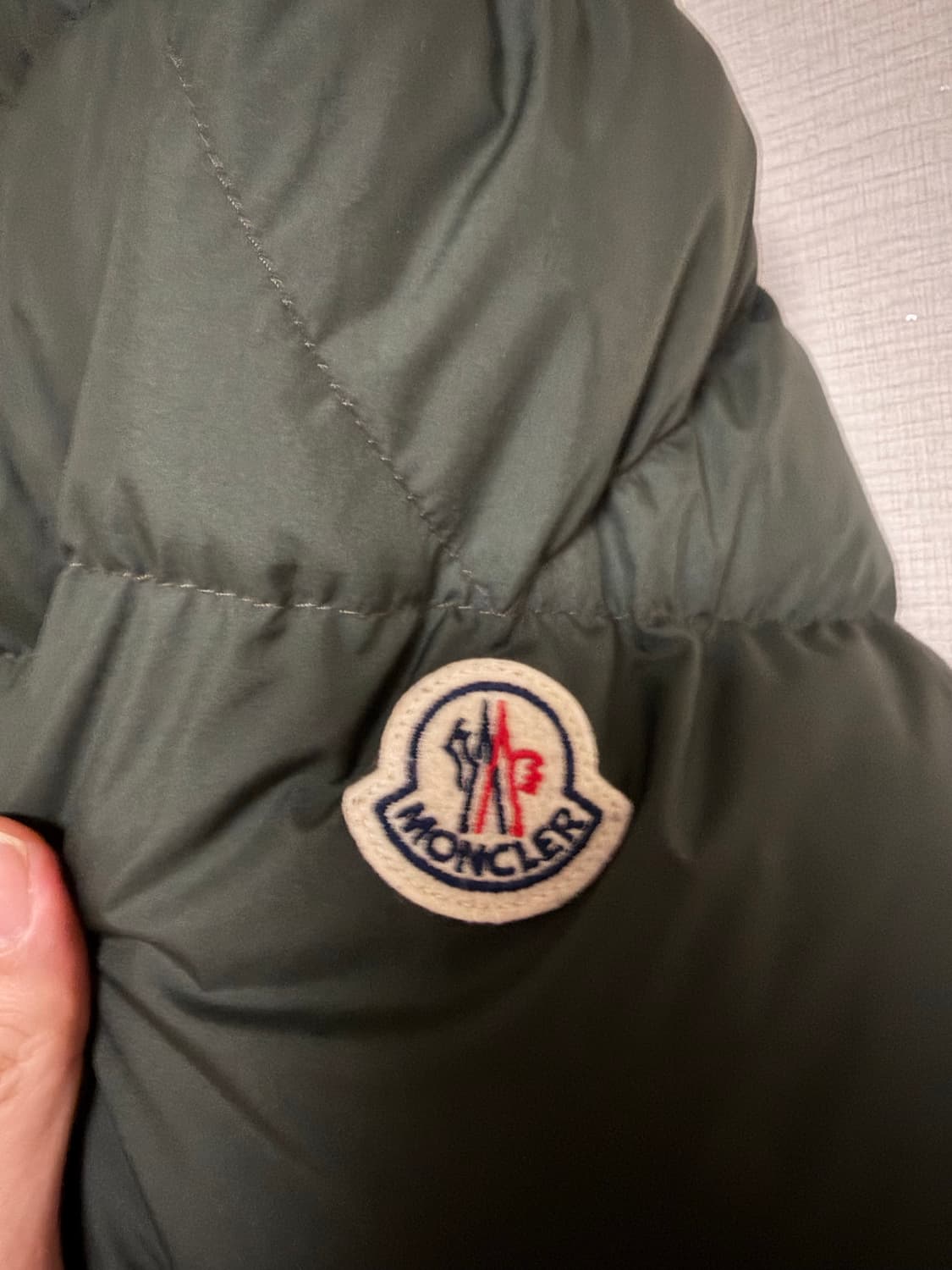 몽클레어 카데레 패딩 Cardere 올리브 카키 다운 6 상품이미지5