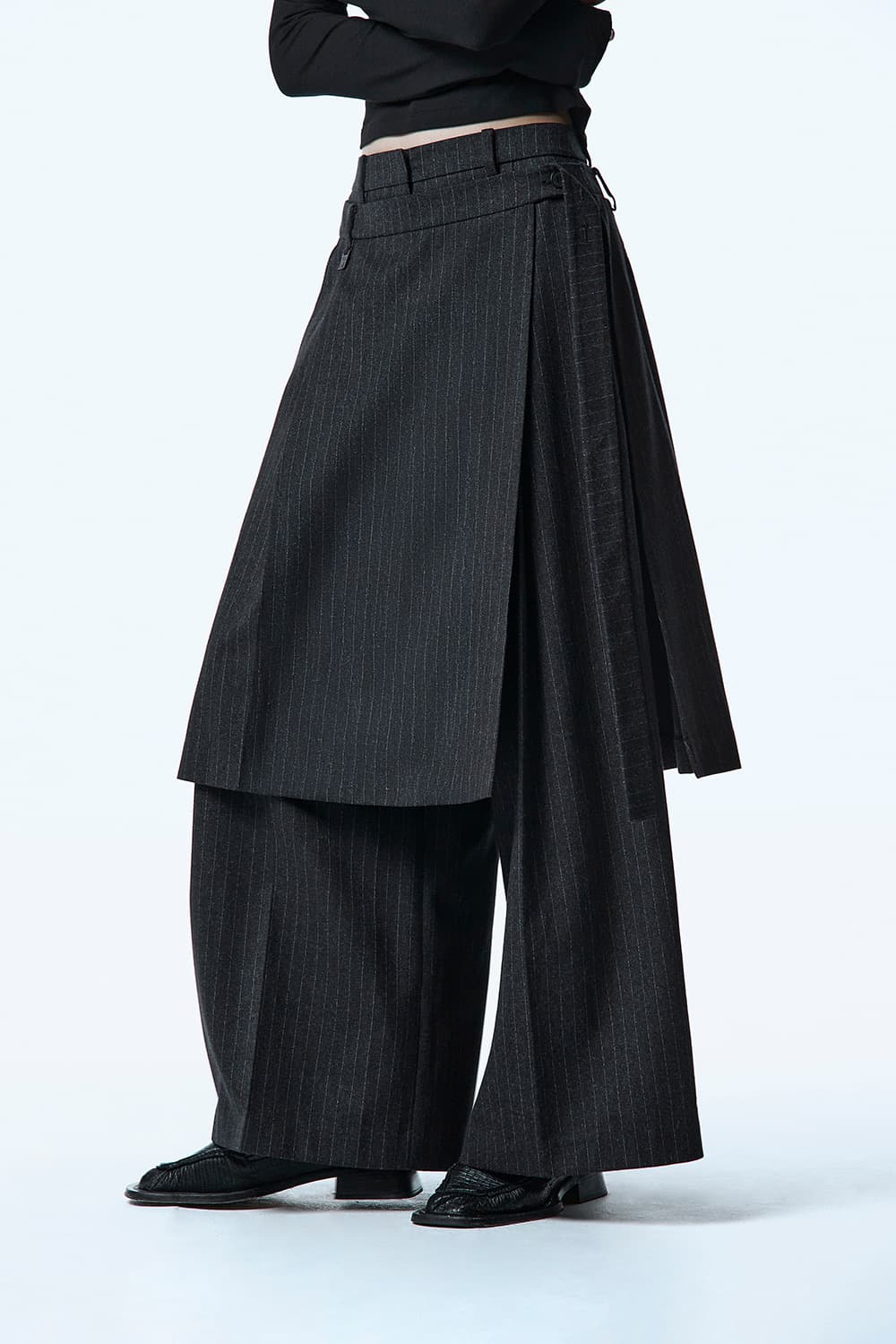 (새상품) 트리밍버드 Overlap Pants,차콜,3사이즈 상품이미지4