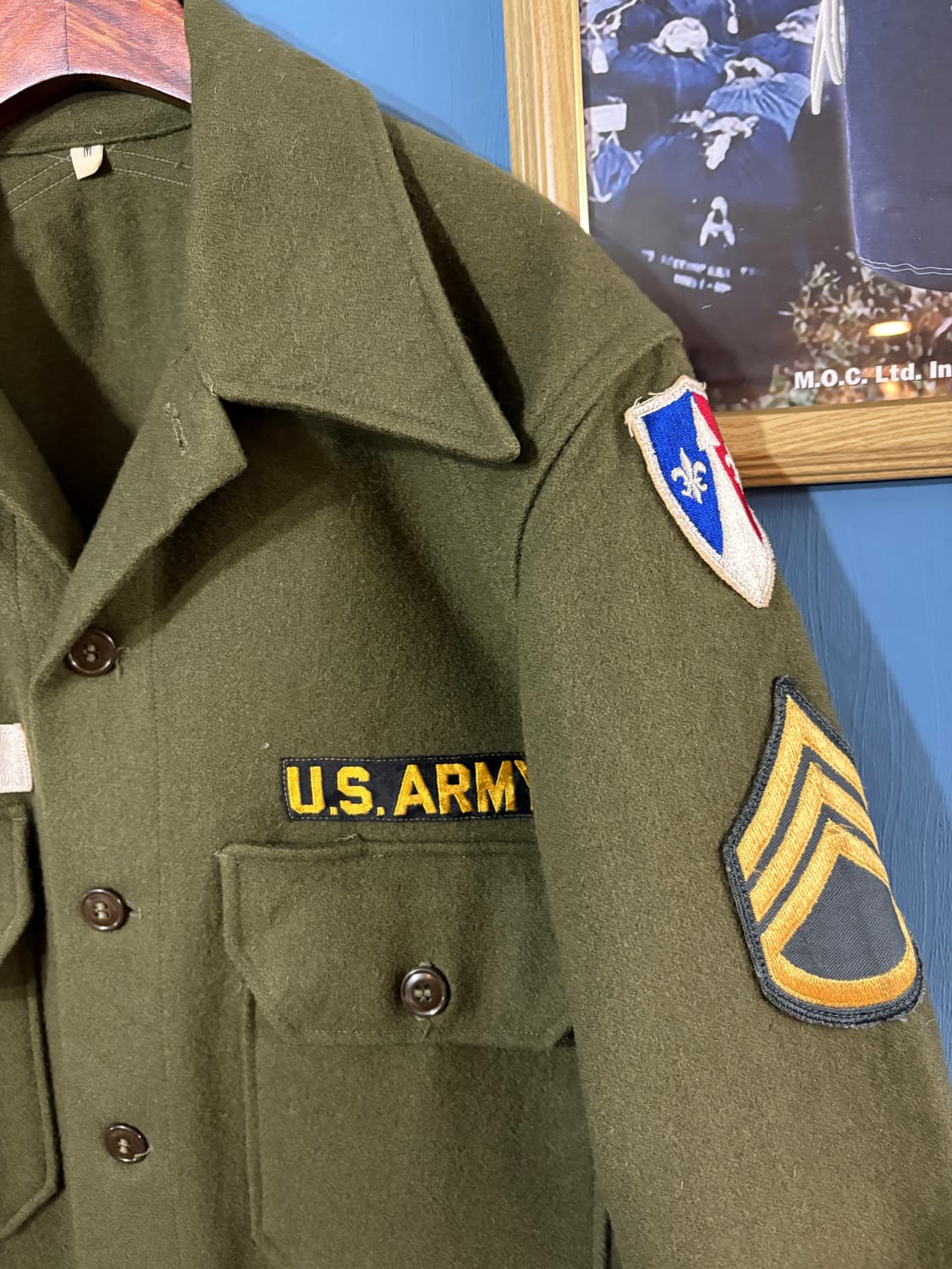 50’s U.S Army OG-108 Wool Filed Shirt  상품이미지3