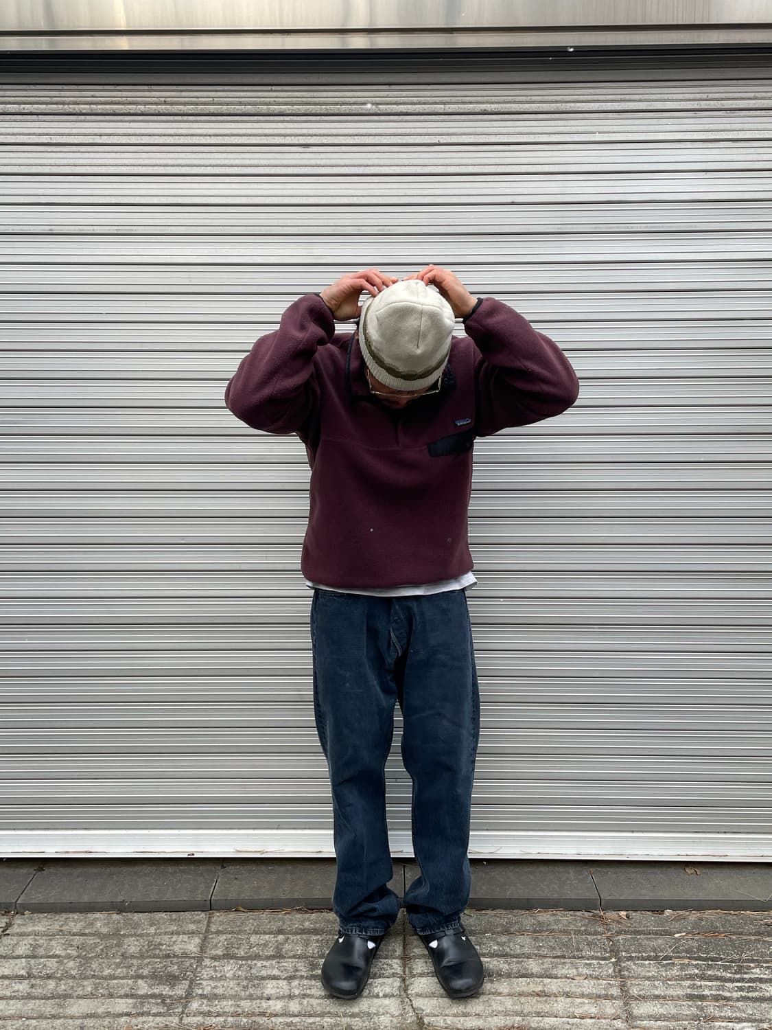 00s Patagonia Synchilla Brown Snap-T  상품이미지1