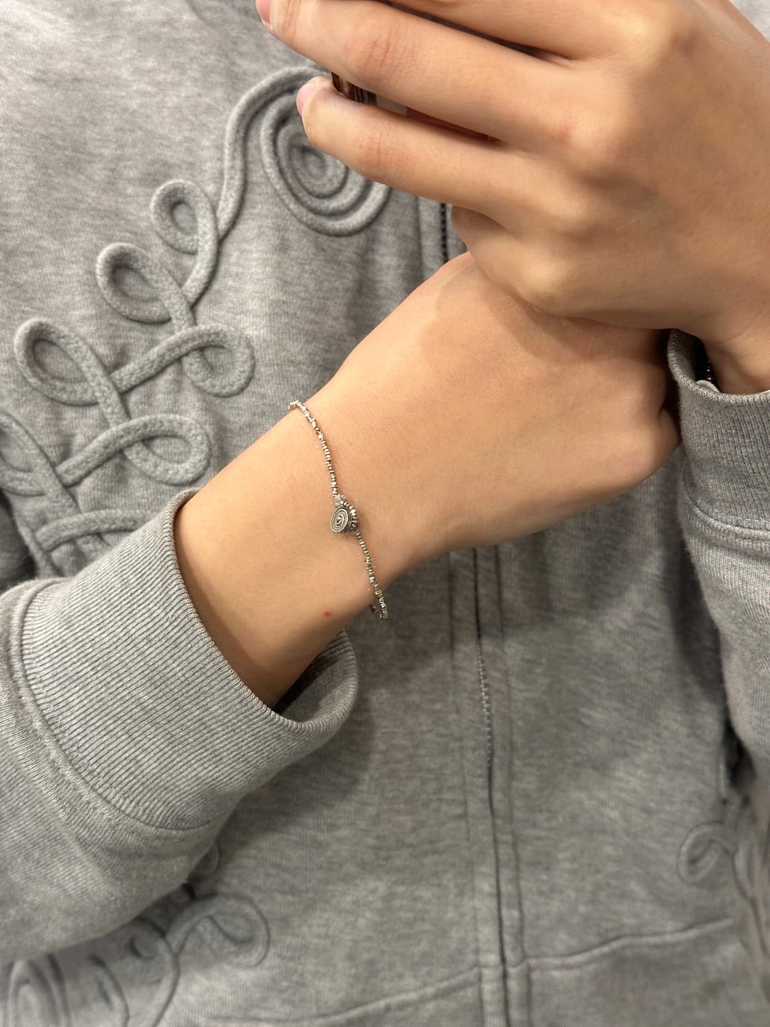 MUSTA Endless Spiral Silver Bracelet 상품이미지7