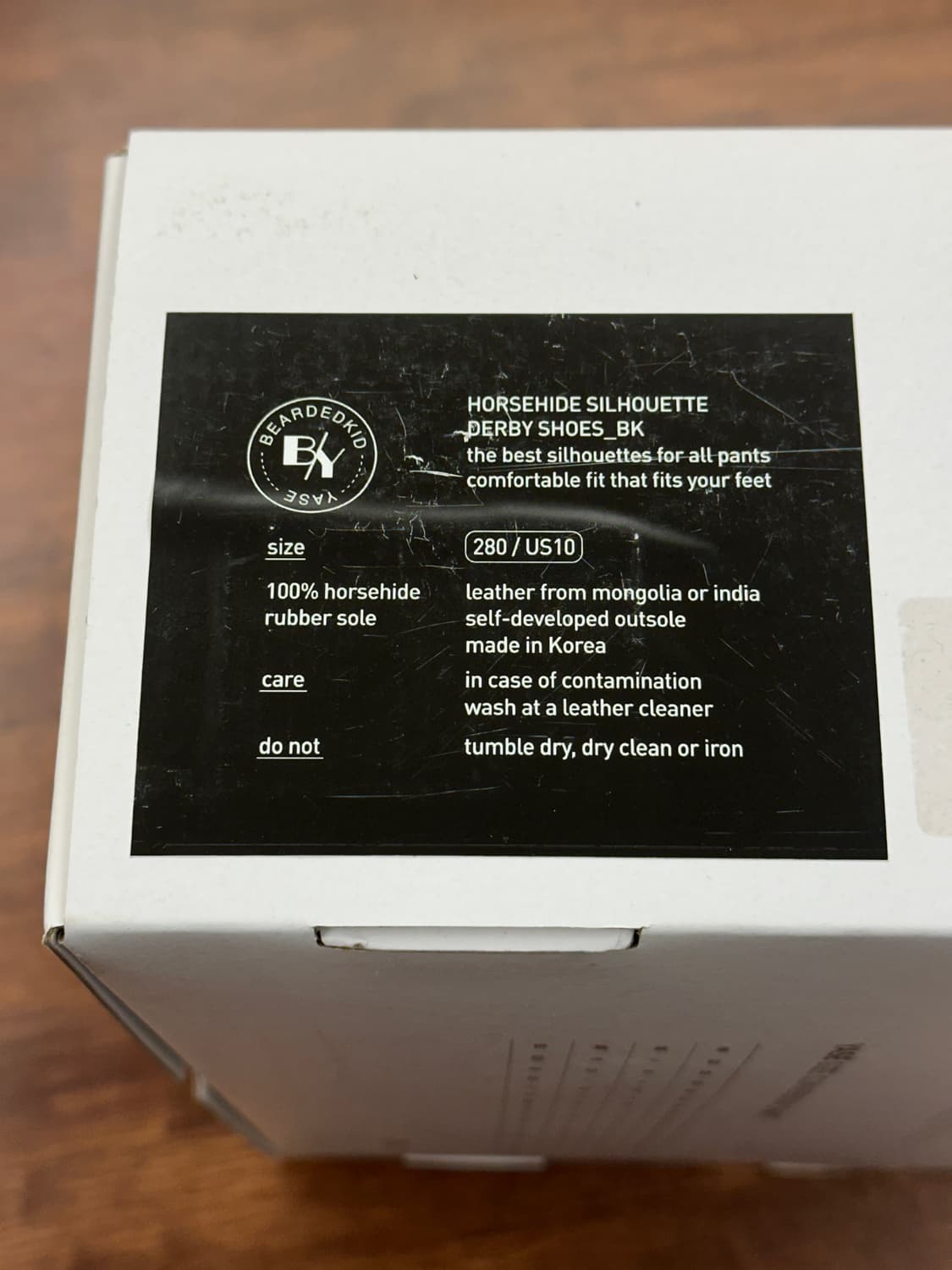 [새제품] 야세 YASE 홀리 홀스하이드 컴포트 더비 슈즈 블랙 US10 상품이미지5