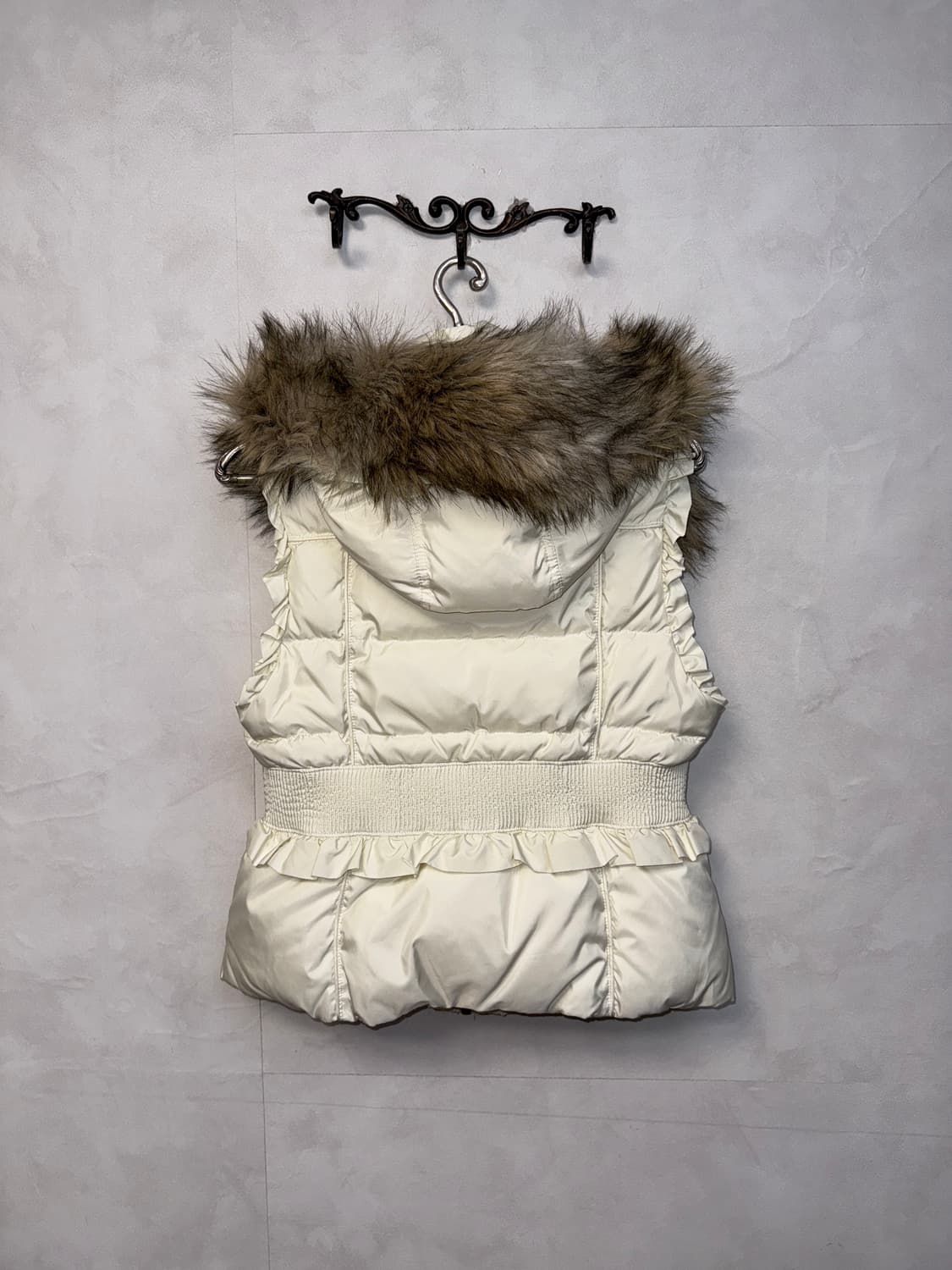 Juicy Couture fur hood padding vest 상품이미지3