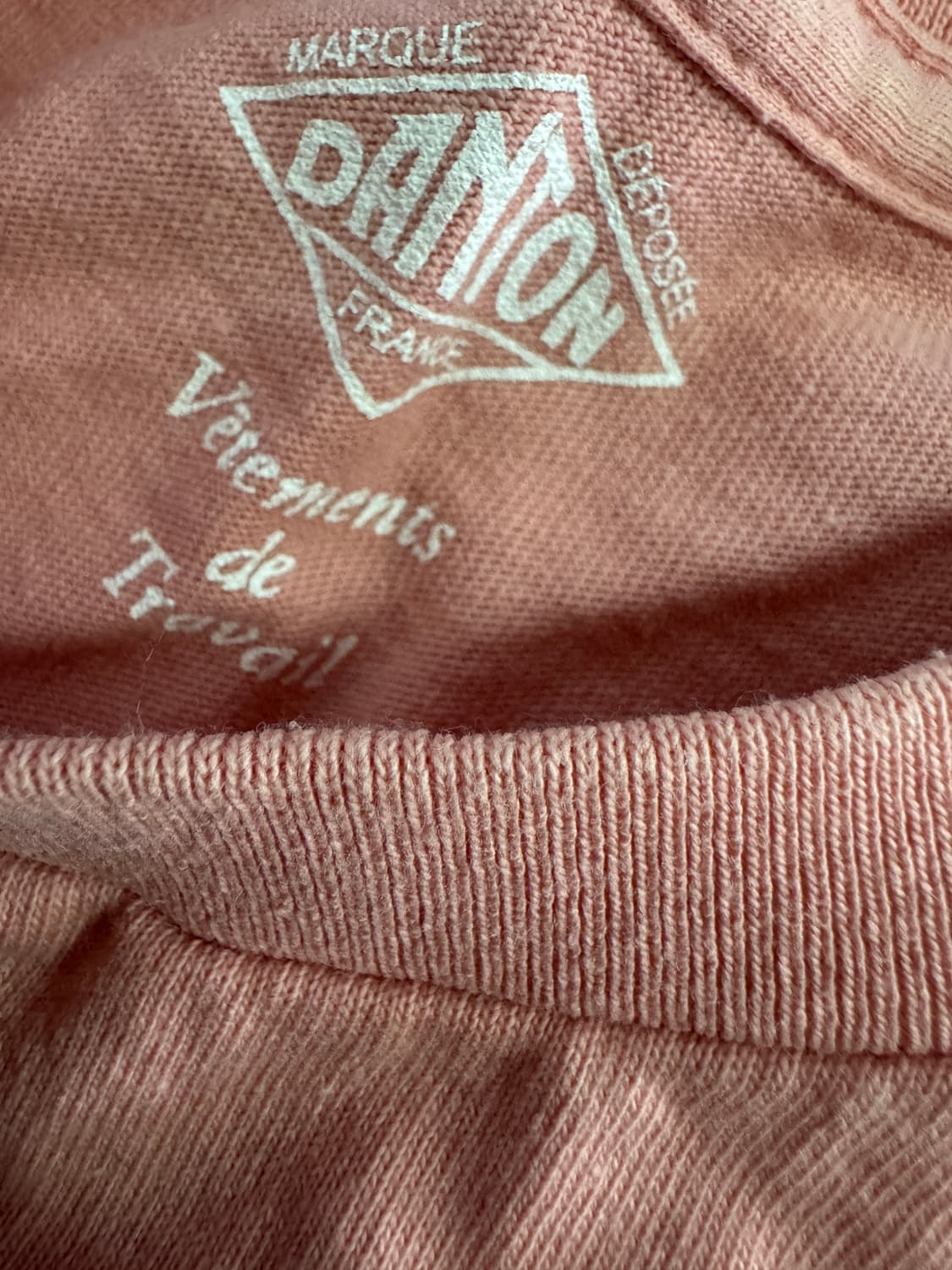 여성 DANTON 단톤 원 포켓 핑크 반팔 티셔츠 S 상품이미지3